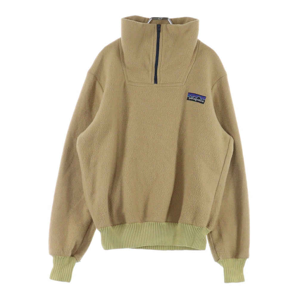 PATAGONIA(パタゴニア) 80s VINTAGE デカタグ ハーフジップ フリースジャケット パーカー ベージュ