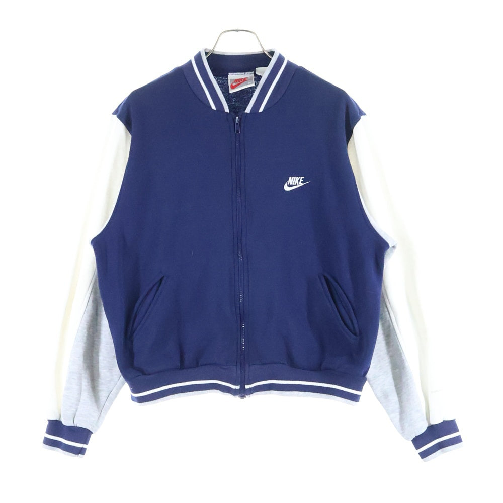 NIKE(ナイキ) 80s VINTAGE 紺タグ ハーフジップ トリコロール スウェットトレーナー グレー