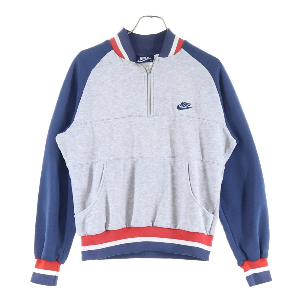 NIKE(ナイキ) 90s VINTAGE 銀タグ ジップアップ スウェットトレーナー ネイビー