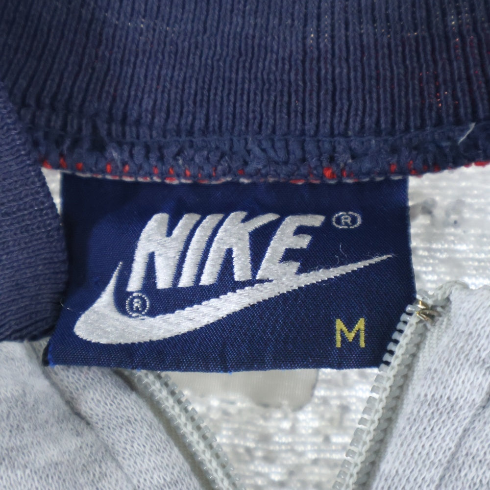 NIKE(ナイキ) 90s VINTAGE 銀タグ ジップアップ スウェットトレーナー ネイビー