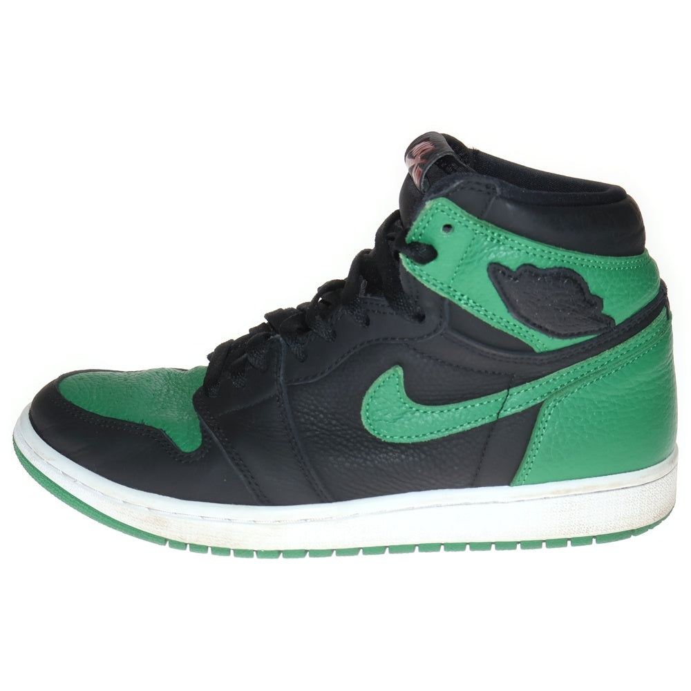 NIKE(ナイキ) AIR JORDAN 1 RETRO HIGH OG PINE GREEN 2020 エアジョーダン1 パイングリーン ハイカットスニーカー ブラック/グリーン US8.5/26.5cm 555088-030