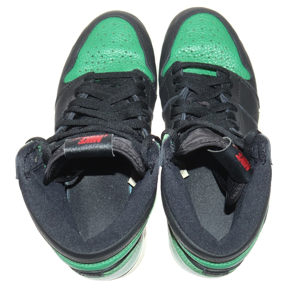 NIKE(ナイキ) AIR JORDAN 1 RETRO HIGH OG PINE GREEN 2020 エアジョーダン1 パイングリーン ハイカットスニーカー ブラック/グリーン US8.5/26.5cm 555088-030