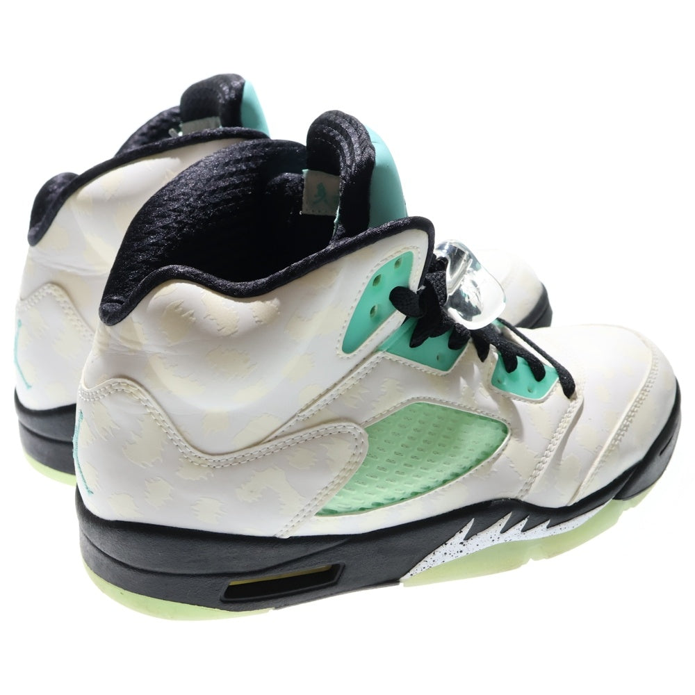 NIKE(ナイキ) AIR JORDAN 5 RETRO SNGL DY エアジョーダン5 レトロ ハイカットスニーカー ホワイト/ブルー US8.5/c26.5m CN2932-100