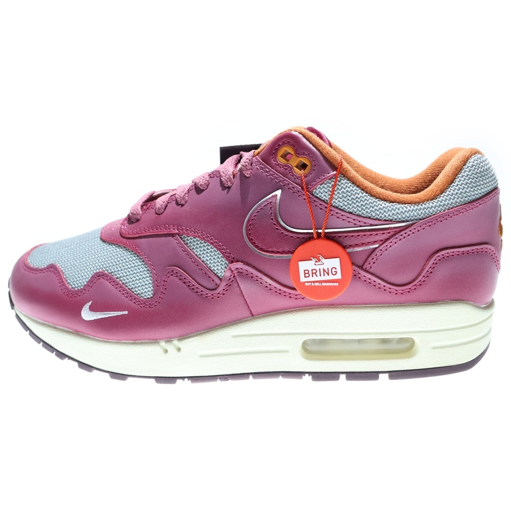 NIKE(ナイキ) ×PATTA AIR MAX 1 NIGHT MAROON DO9549-001 パタ エアマックス1 ナイトマルーン ローカットスニーカー パープル US9/27.0cm