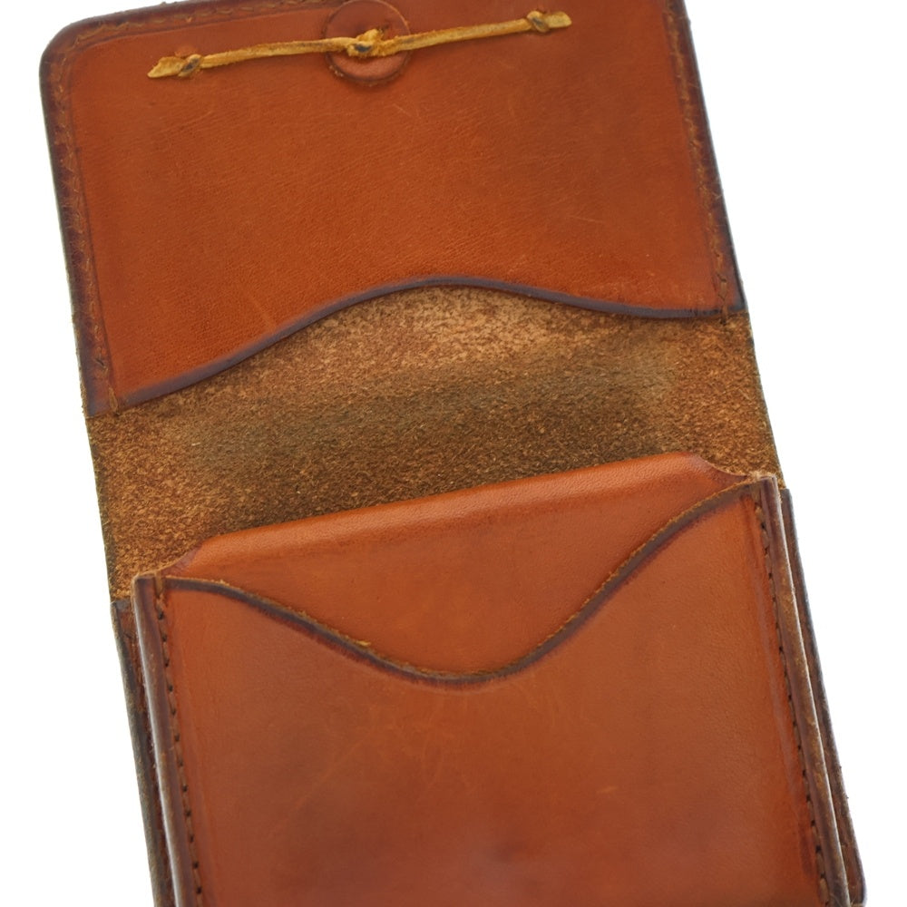 goro's(ゴローズ) K18付き フラワーコンチョ レザー カードケース 財布 焦げ茶