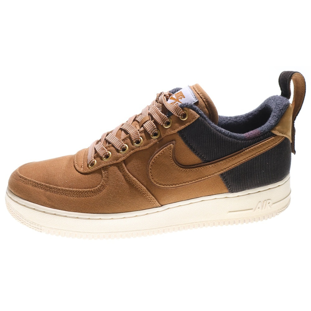 NIKE(ナイキ) ×CARHARTT WIP AIR FORCE 1 LOW '07 PRM AV4113-200 カーハート エアフォース1プレミアム ローカットスニーカー US11/12.5cm ブラウン AV4113-200