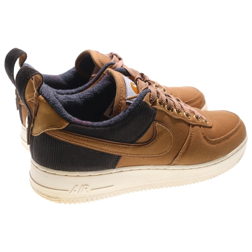 NIKE(ナイキ) ×CARHARTT WIP AIR FORCE 1 LOW '07 PRM AV4113-200 カーハート エアフォース1プレミアム ローカットスニーカー US11/12.5cm ブラウン AV4113-200