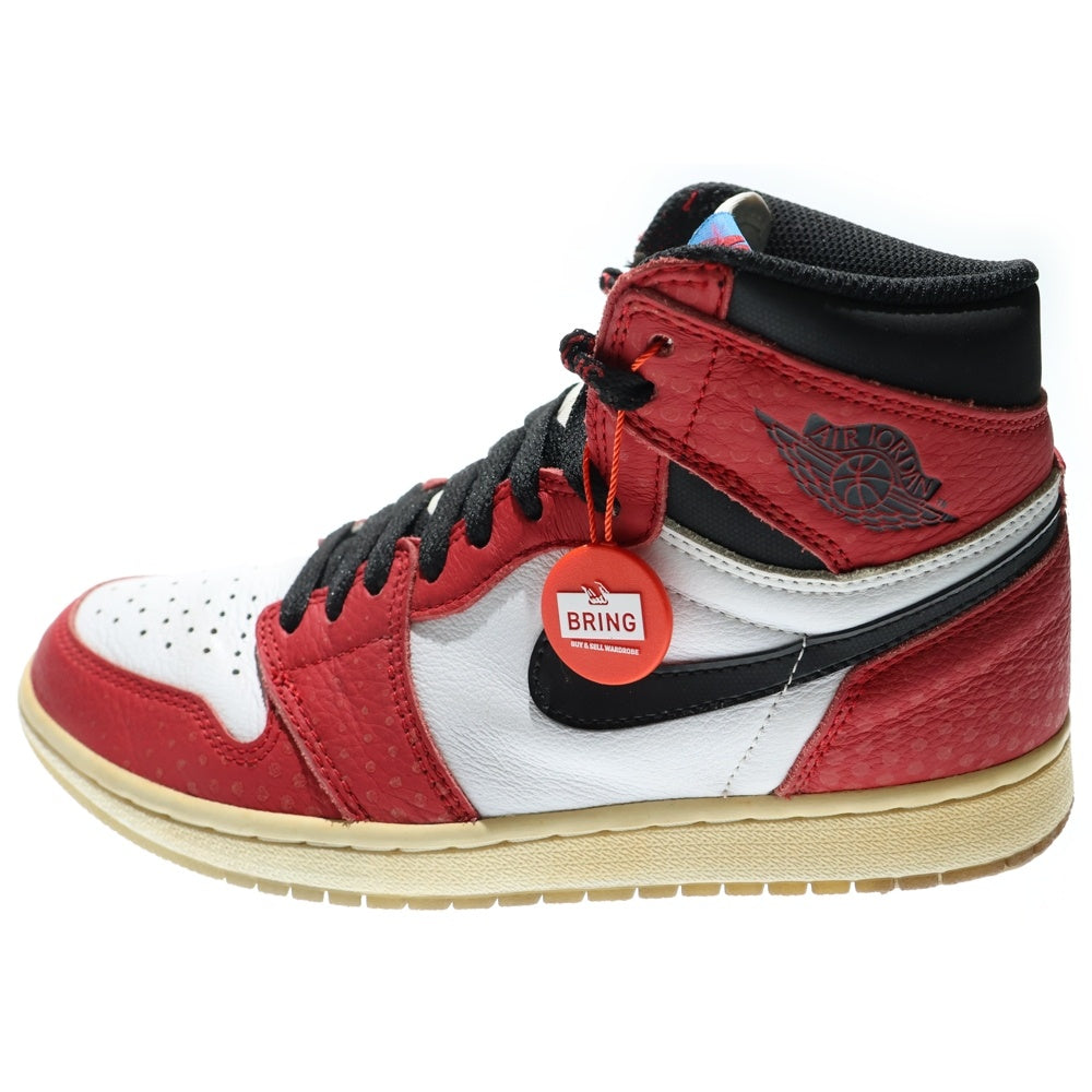 NIKE(ナイキ) AIR JORDAN 1 RETRO HIGH ORIGIN STORY エアジョーダン 1 レトロ オリジナル ストーリー ハイカットスニーカー レッド/ホワイト US7/25cm 555088-602