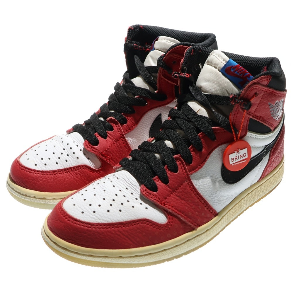 NIKE(ナイキ) AIR JORDAN 1 RETRO HIGH ORIGIN STORY エアジョーダン 1 レトロ オリジナル ストーリー ハイカットスニーカー レッド/ホワイト US7/25cm 555088-602