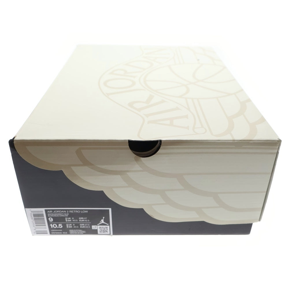 NIKE(ナイキ) AIR JORDAN 2 RETRO LOW UNIVERSITY BLUE エアジョーダン2 レトロ ロー ユニバーシティブルー ローカットスニーカー ブルー/ホワイト US9/27cm DV9956-104