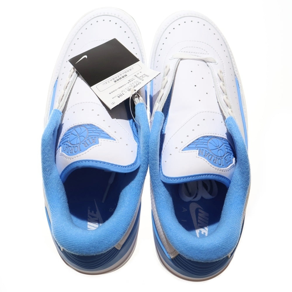 NIKE(ナイキ) AIR JORDAN 2 RETRO LOW UNIVERSITY BLUE エアジョーダン2 レトロ ロー ユニバーシティブルー ローカットスニーカー ブルー/ホワイト US9/27cm DV9956-104