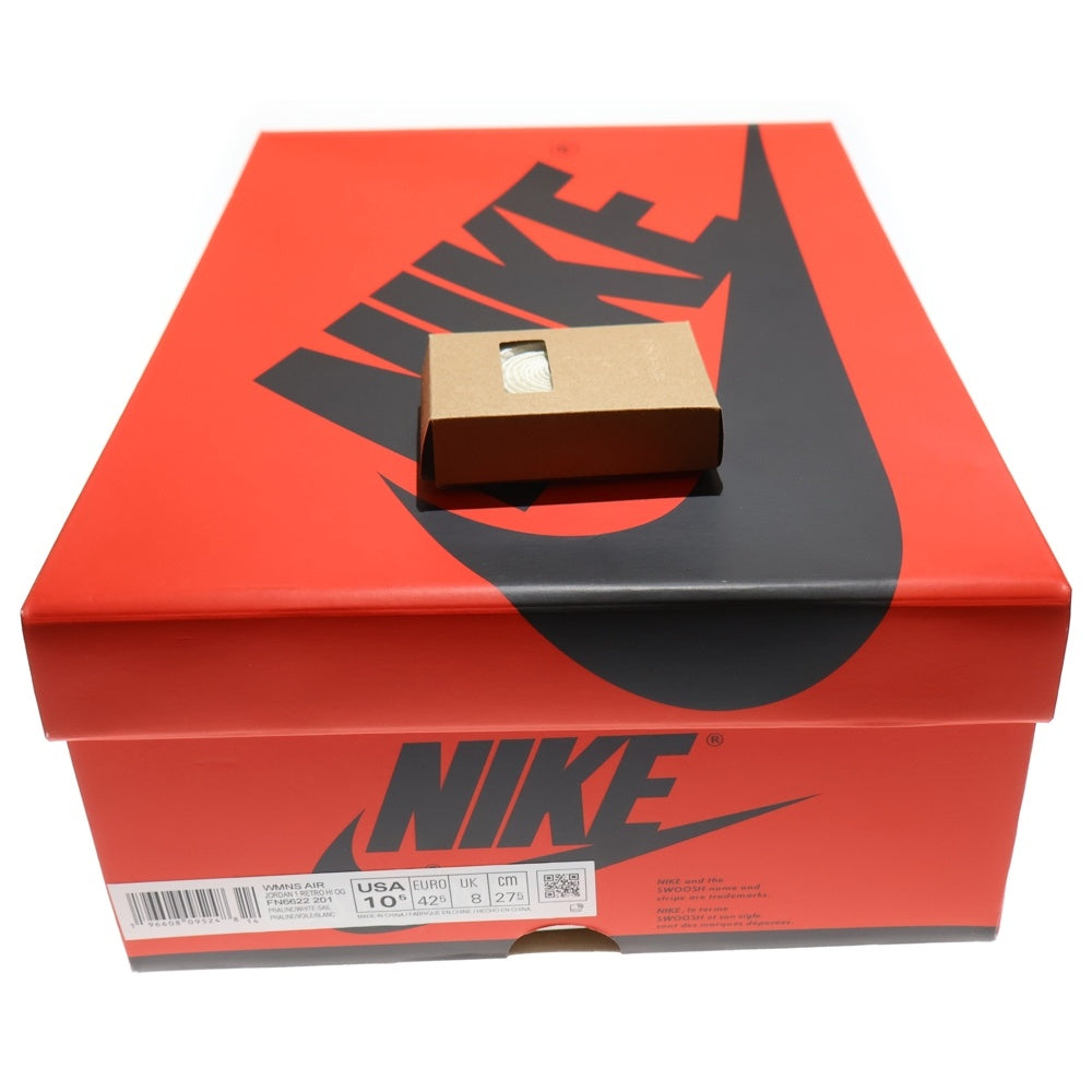 NIKE(ナイキ) WMNS AIR JORDAN 1 RETRO HI OG ウィメンズエアジョーダン1 ハイカットスニーカー ホワイト/ベージュ FN6622-201 US10.5/27.5cm