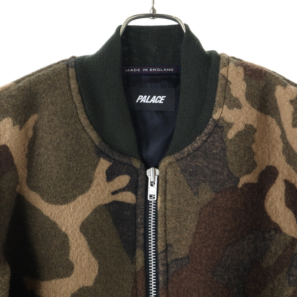 Palace Skateboards(パレススケートボーズ) 14SS Camo Bomber Jacket カモ柄 ウール ボンバージャケット ブルゾン カーキ