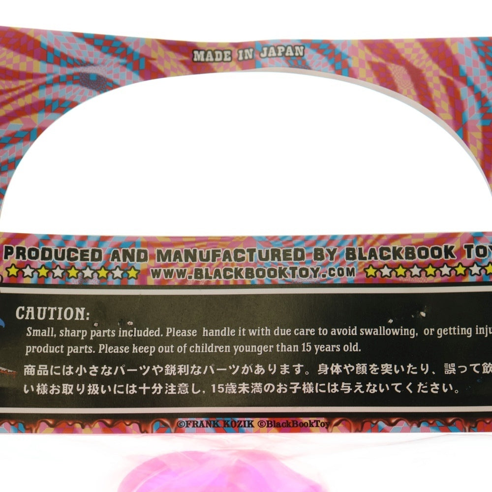 BlackBook Toy(ブラックブックトイ) × Frank Kozik Piggums フランク・コジック クリア ピグマス ソフビ フィギュア ネオンピンク