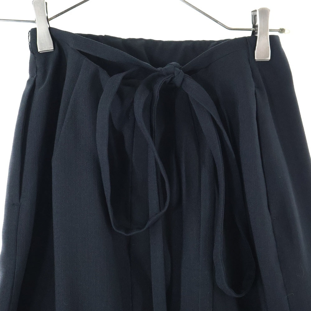 MIESROHE(ミースロエ) ベルトデザインストレートスカート ブラック MWFS232023 レディース