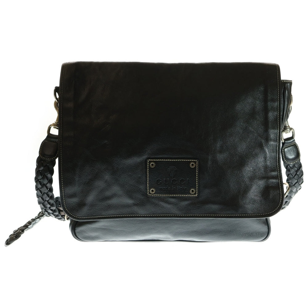 GUCCI(グッチ) ヒステリア レザー ショルダーバッグ ブラック 223658