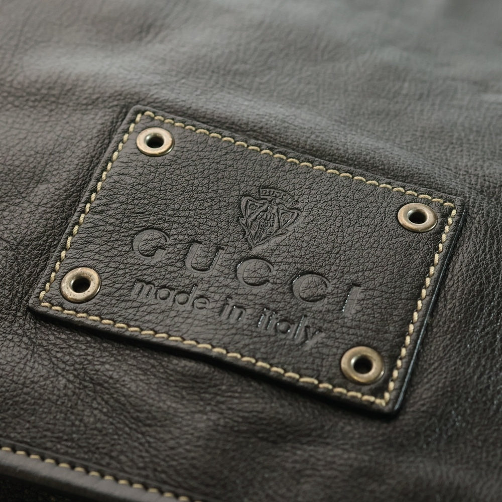 GUCCI(グッチ) ヒステリア レザー ショルダーバッグ ブラック 223658