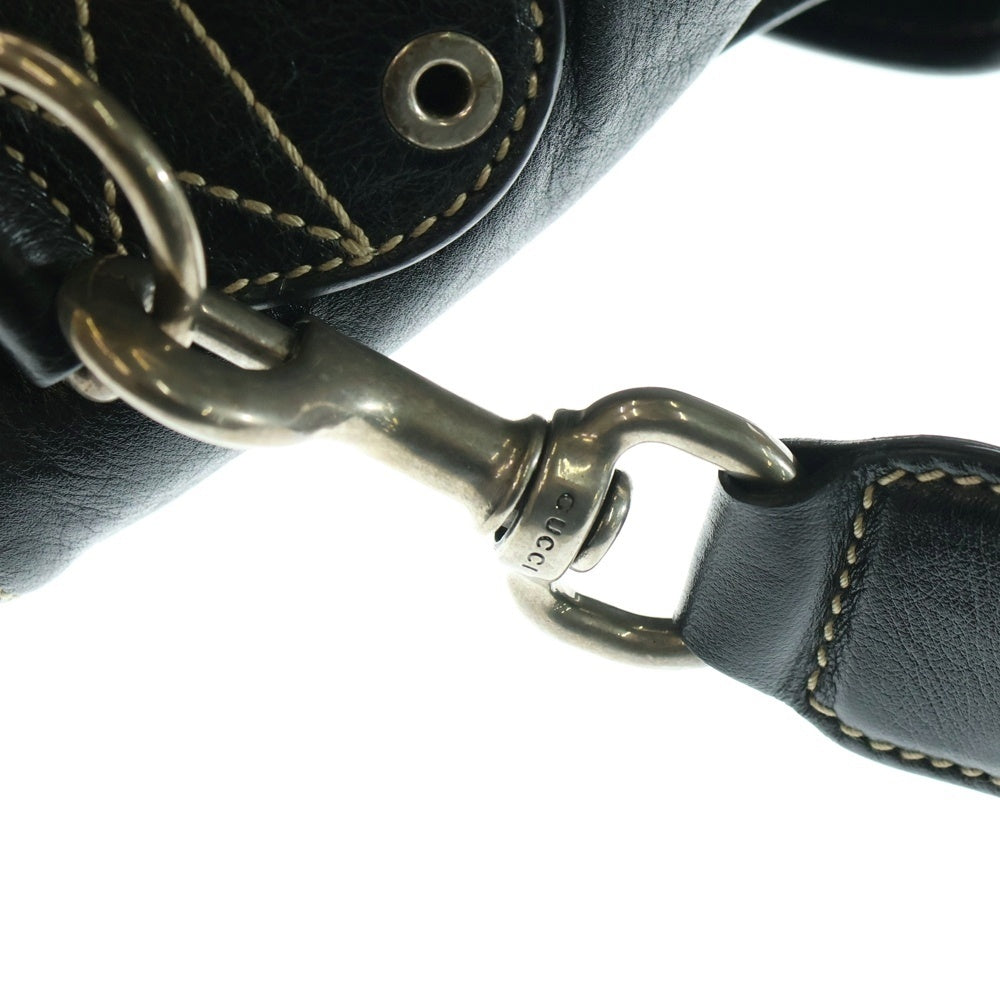 GUCCI(グッチ) ヒステリア レザー ショルダーバッグ ブラック 223658