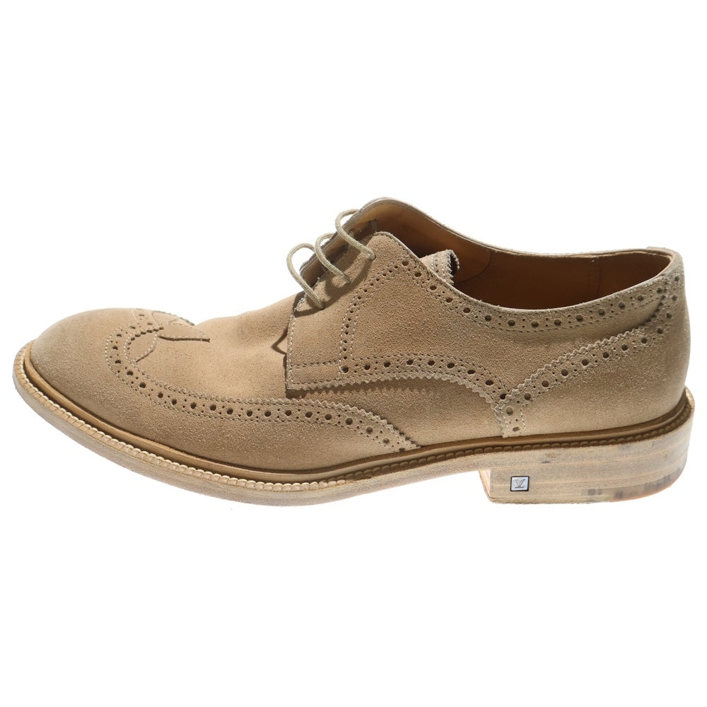 LOUIS VUITTON(ルイヴィトン) スエードレザー レースアップ ドレスシューズ ベージュ ST1024