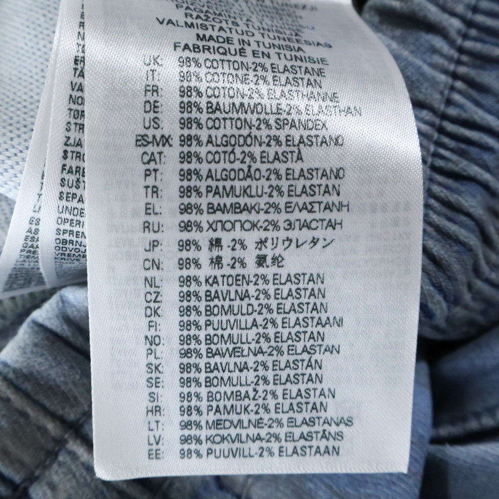 DIESEL(ディーゼル) D-MARTIANS-S TRACK ストーン ウォッシュ加工 デニムトラックパンツ インディゴ A13142