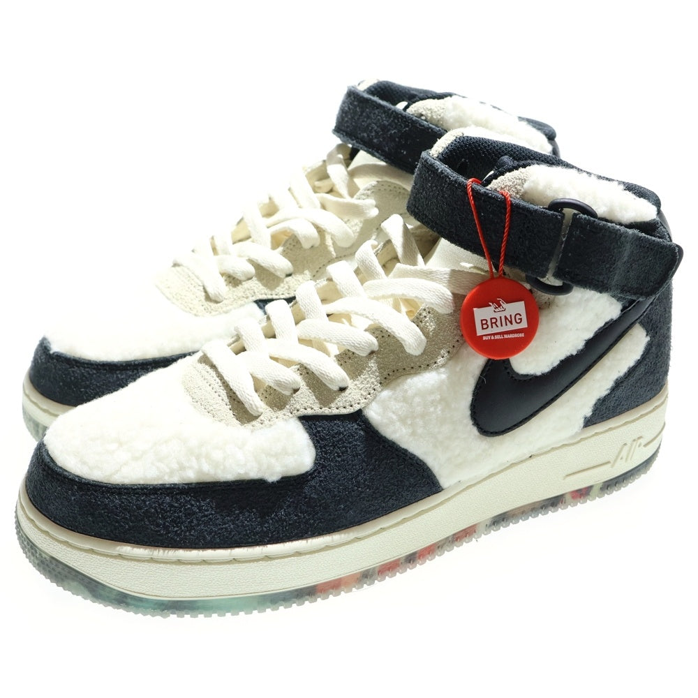 NIKE(ナイキ) AIR FORCE 1 MID 07 PREMIUM エアフォース1 プレミアム ココナッツ ミッドカットスニーカー ホワイト/グレー US9/27cm DO2123-113