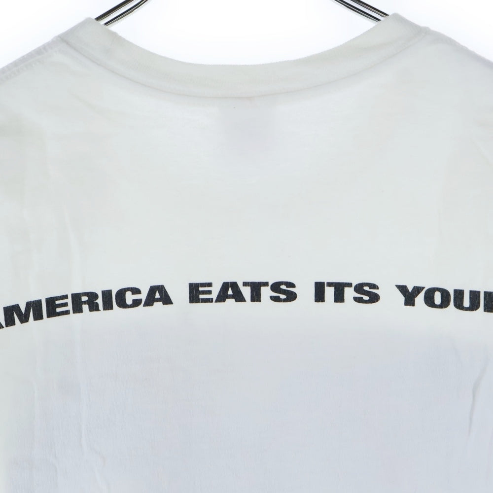 SUPREME(シュプリーム) 21AW America Eats Its Young Tee アメリカ イーツ イッツ ヤング フォトプリント 半袖Tシャツ カットソー ホワイト