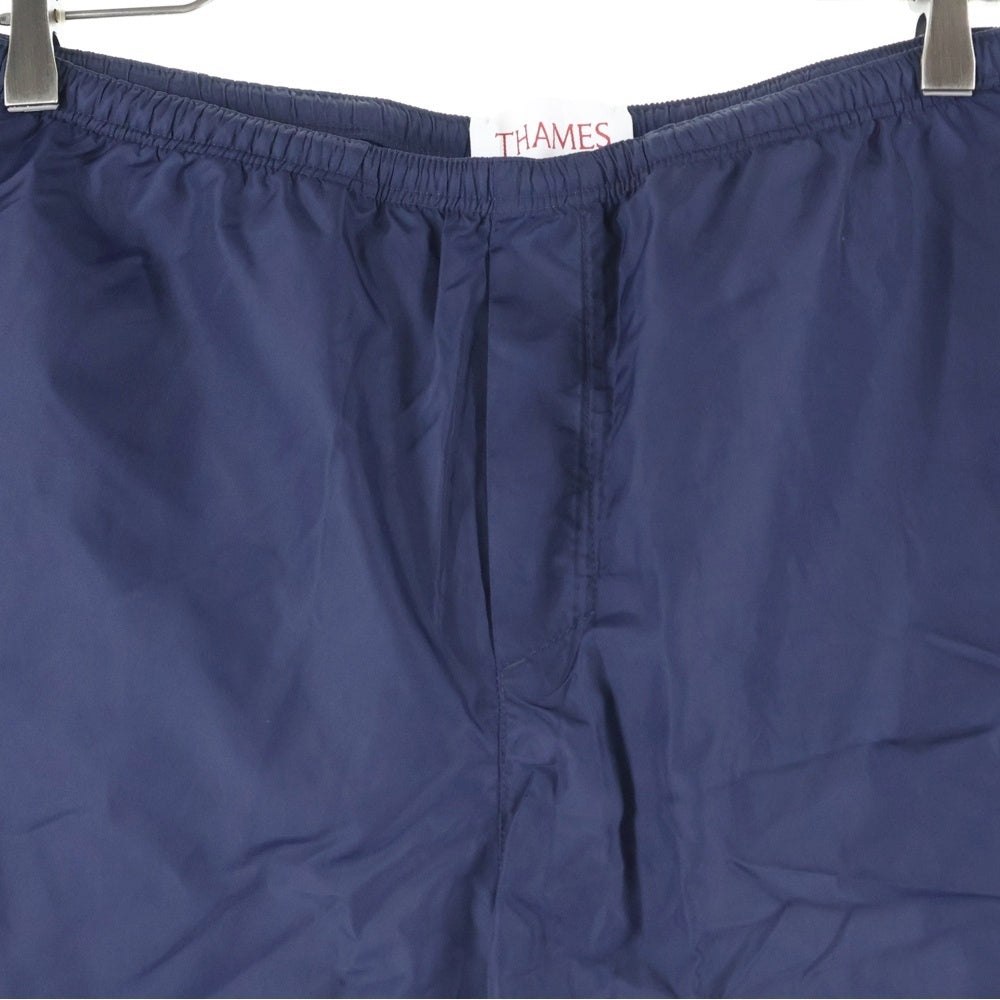 Thames(テムズ) STAFF TRUNKS ロゴ刺繍 ポリエステル ハーフパンツ ウォーターショーツ ネイビー