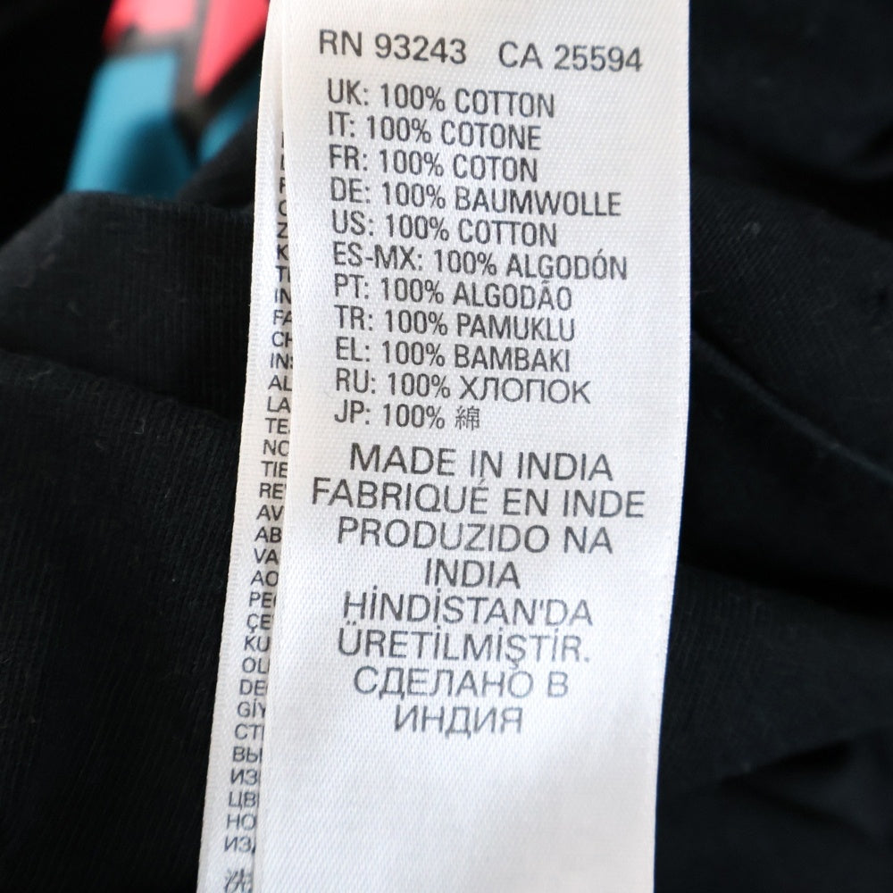 DIESEL(ディーゼル) レーシングロゴ プリント 半袖Tシャツ カットソー ブラック