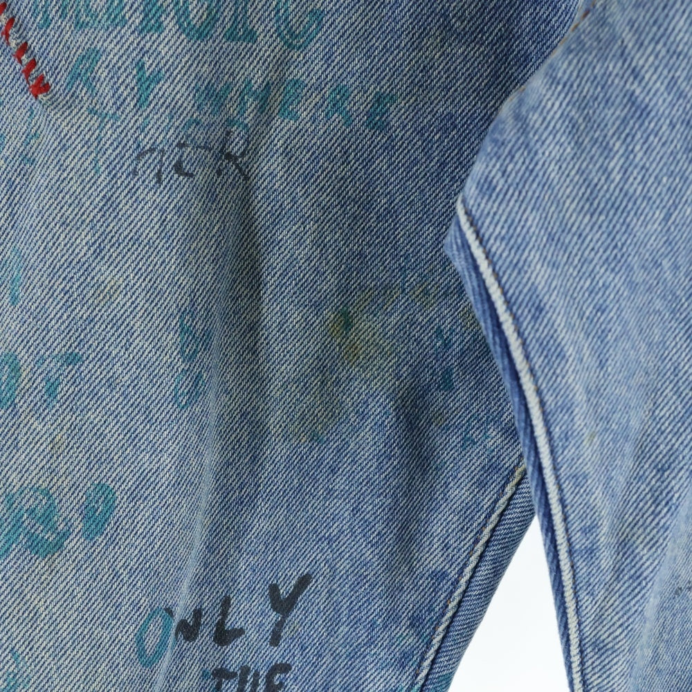 DIESEL(ディーゼル) MHARKY アート ペイント デニムパンツ インディゴ