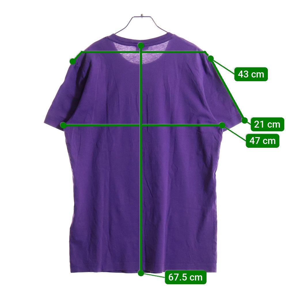 DIESEL(ディーゼル) フロント グラフィック プリント 半袖Tシャツ カットソー パープル