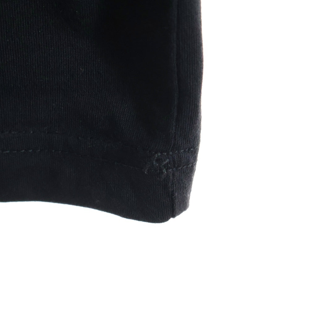 DIESEL(ディーゼル) ロゴ刺繍 バックプリント 半袖Tシャツ カットソー ブラック