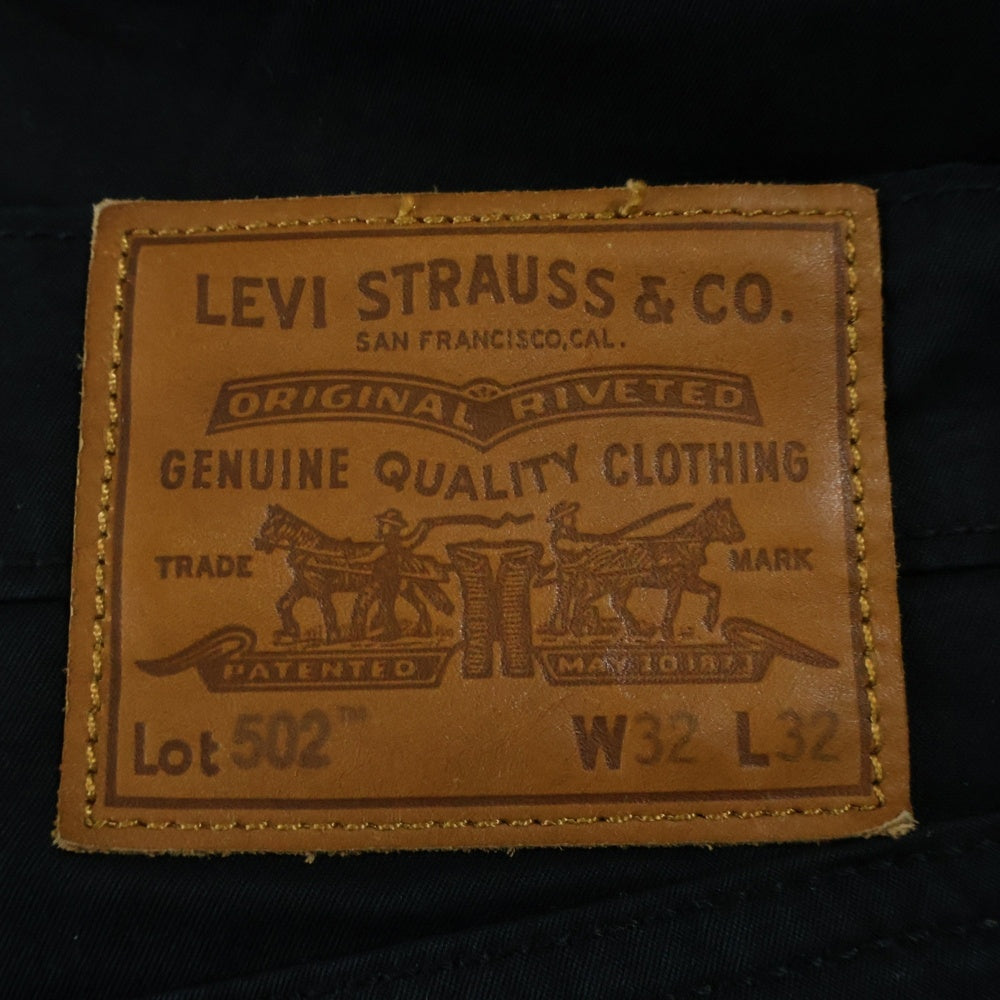 Levi's(リーバイス) 502 チノパン ストレートパンツ ブラック