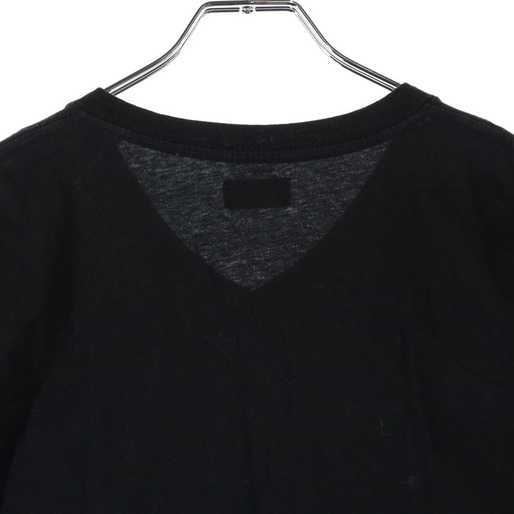 DIESEL(ディーゼル) 胸 デニムポケット 半袖Tシャツ カットソー ブラック