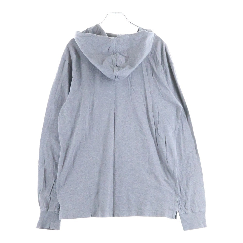 DIESEL(ディーゼル) フロント ロゴ プリント プルオーバーパーカー フーディ グレー