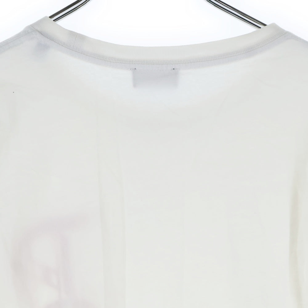 DIESEL(ディーゼル) フロント ロゴ プリント 長袖Tシャツ カットソー ホワイト