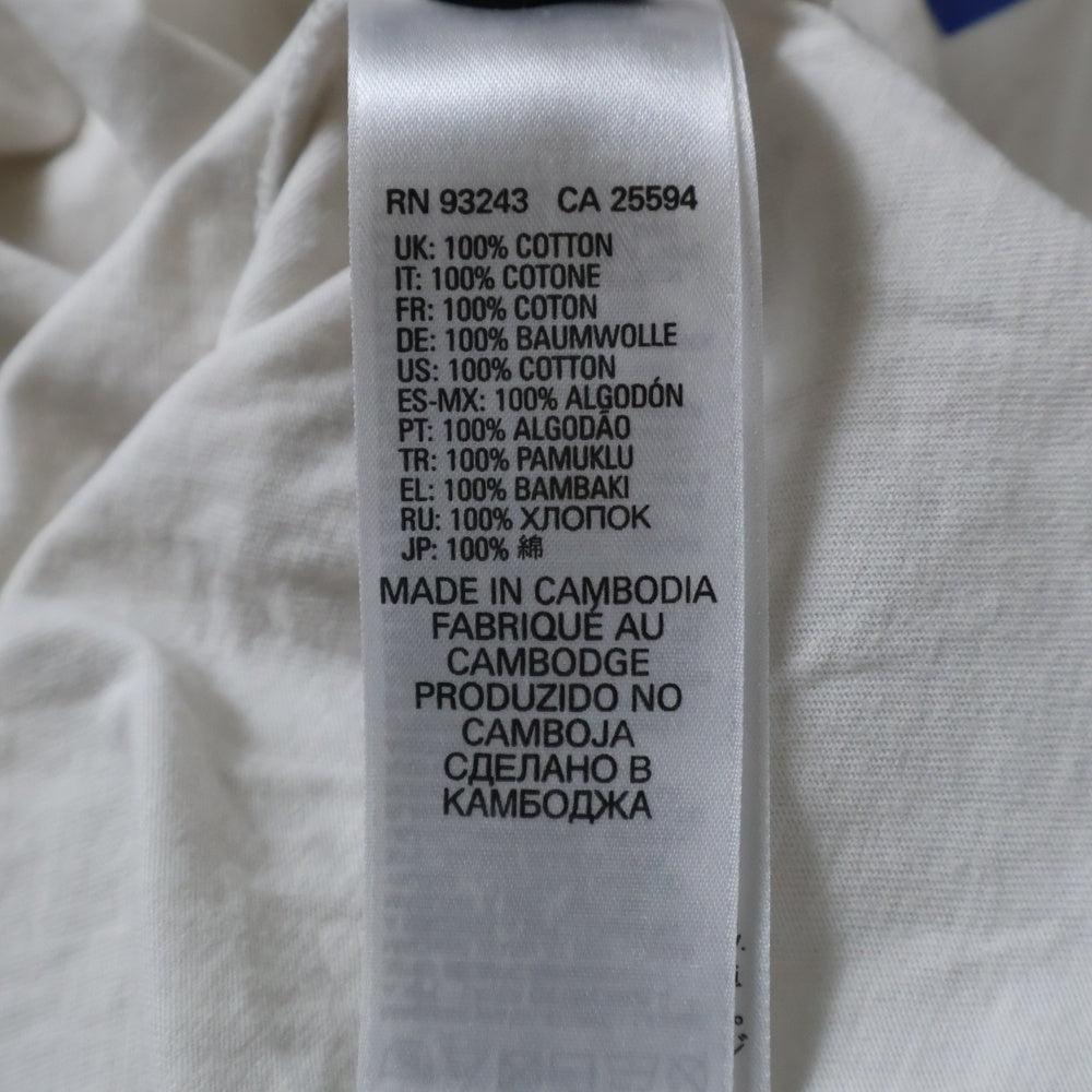 DIESEL(ディーゼル) BRAVE フロント プリント 長袖Tシャツ カットソー ホワイト