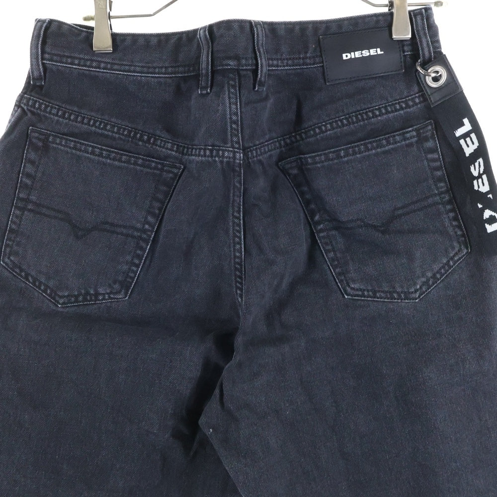 DIESEL(ディーゼル) ストラップ付き デニム ショーツ ブラック
