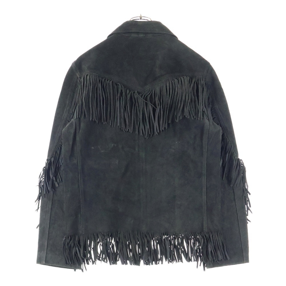 POLO RALPH LAUREN(ポロラルフローレン) フリンジカービングウエスタンレザージャケット ブラック MNPOOTW16021824