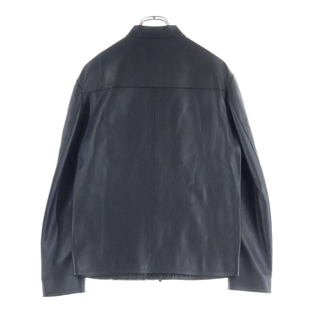 FENDI(フェンディ) Beige Full Monogram Lining Overcoat フロント モノグラム スタッズ シングルライダース ブラック FPG430 SSM