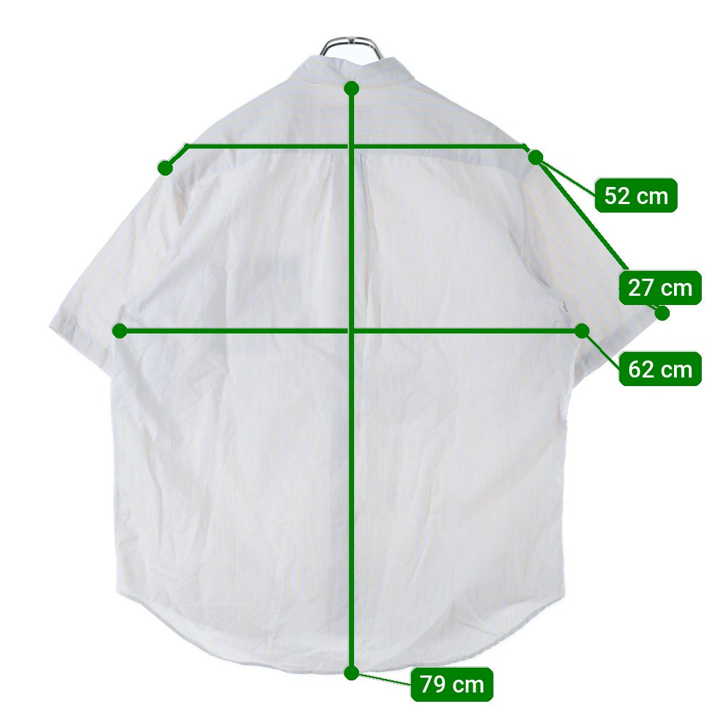 SUPREME(シュプリーム) 25SS Loose Fit Oxford S/S Shirts ルーズフィット ピンストライプ オックスフォード ボタンダウン 半袖シャツ ベージュ