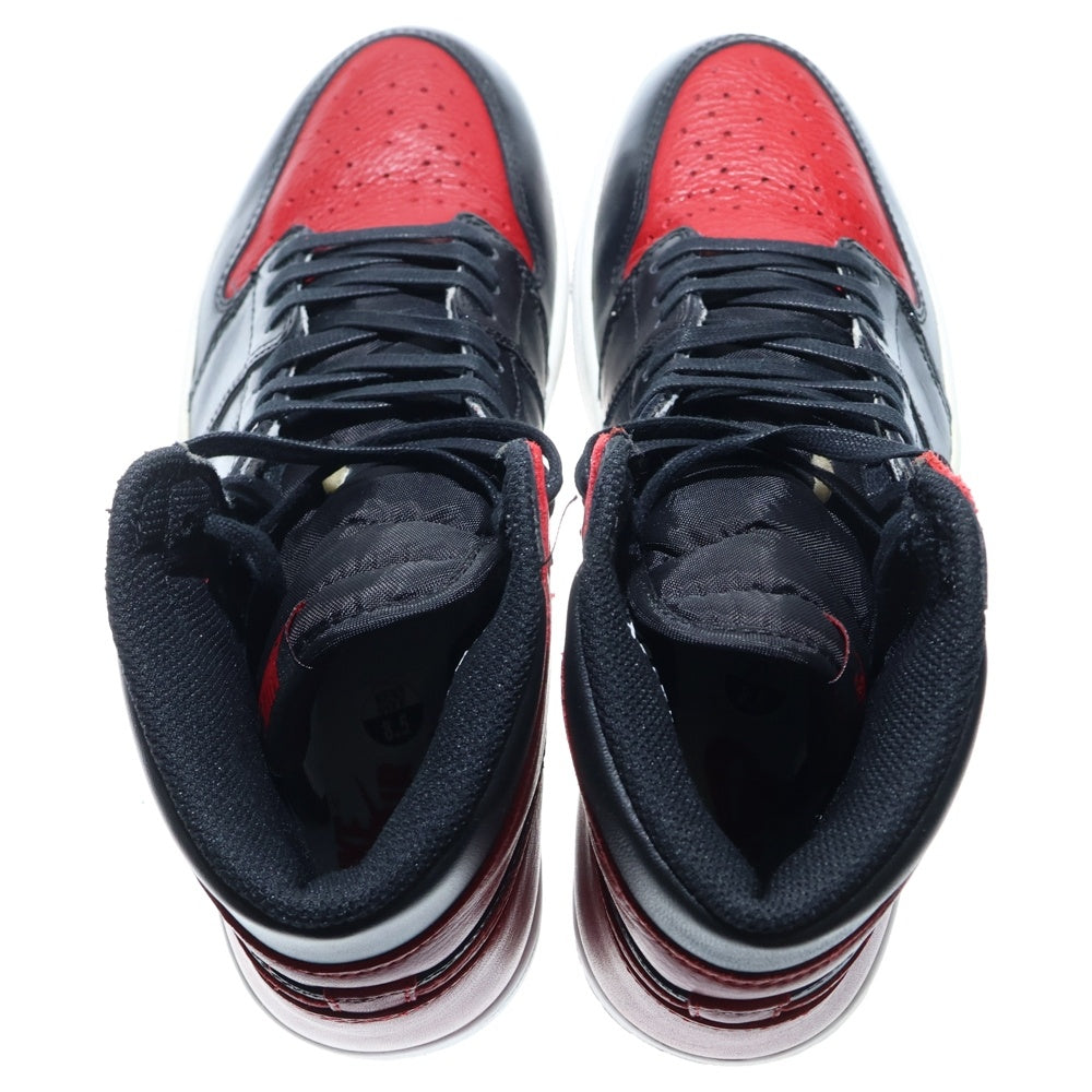 NIKE(ナイキ) 【観賞用 2016年製】 AIR JORDAN 1 RETRO HIGH OG BANNED BRED 555088-001 エアジョーダン1 バーンド ブレッド ハイカットスニーカー US8.5/26.5cm