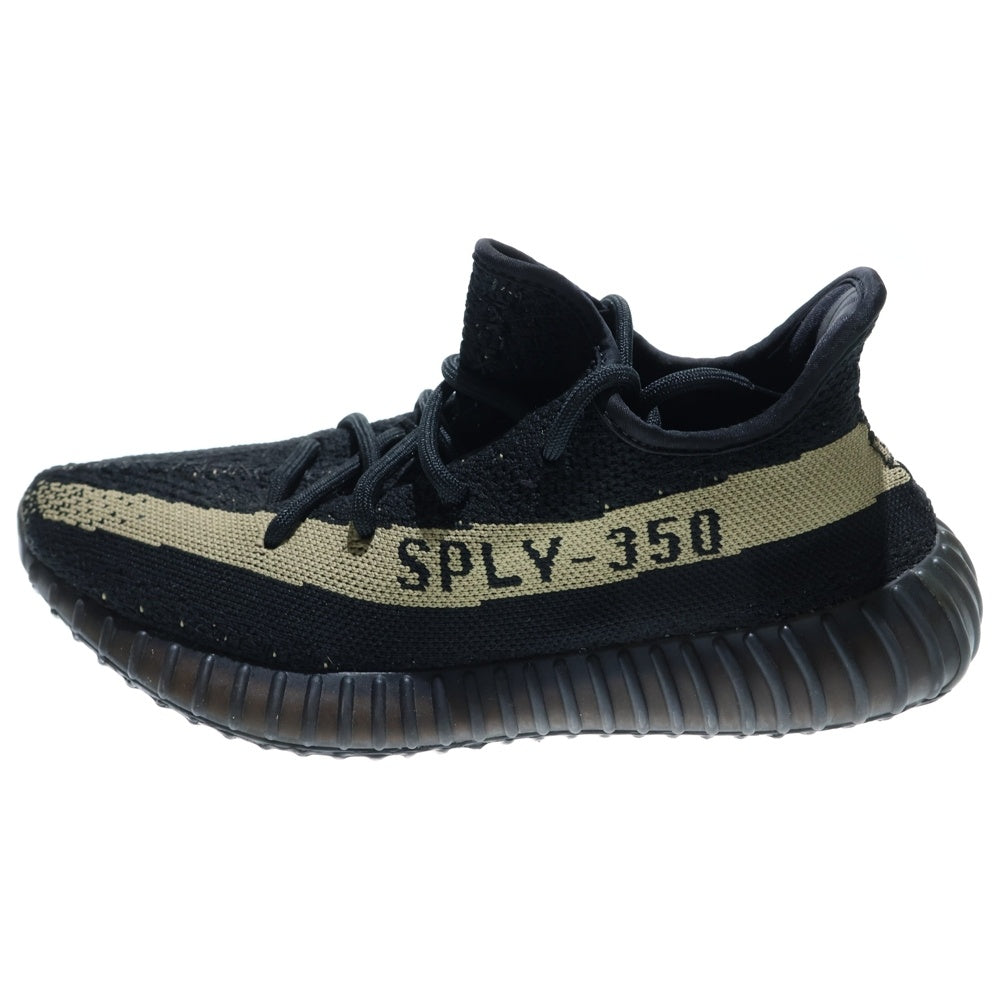 adidas(アディダス) YEEZY BOOST 350 V2 Core Black Green イージーブースト コアブラックグリーン ローカットスニーカー ブラック US8/26.0cm BY9611