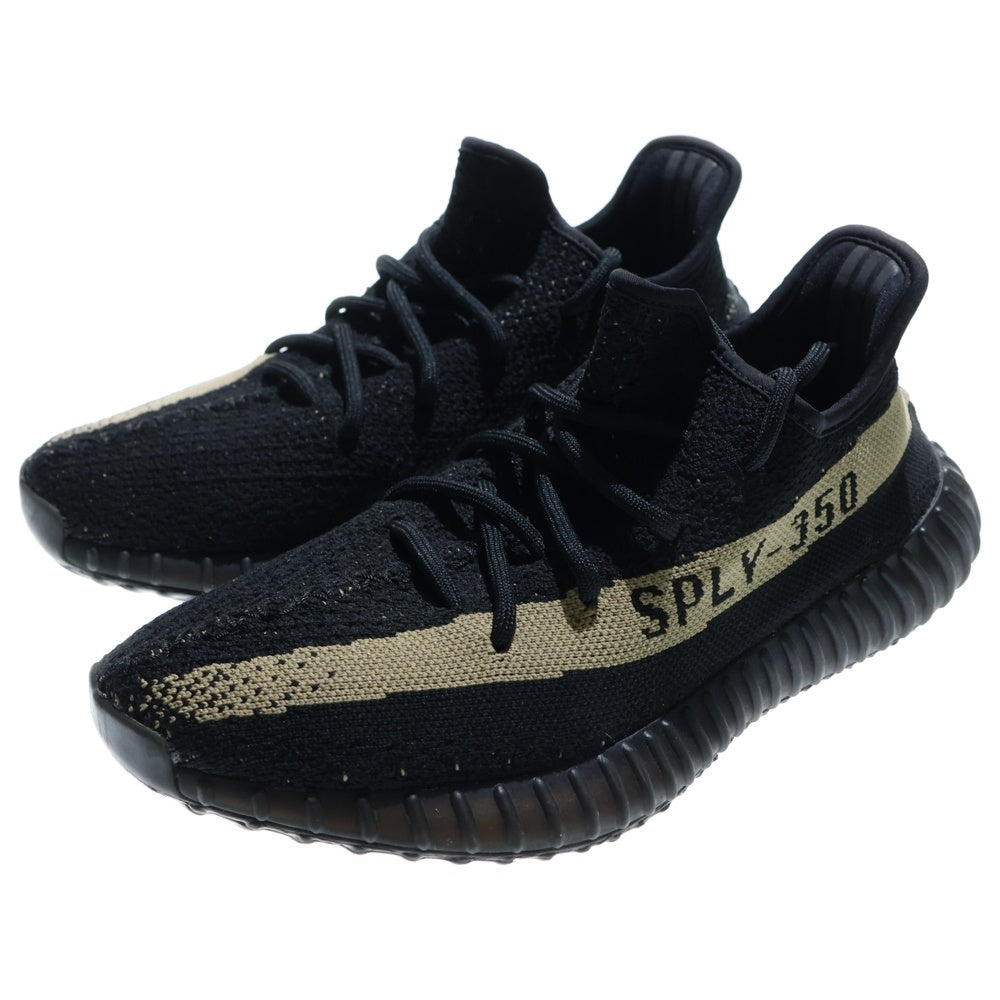adidas(アディダス) YEEZY BOOST 350 V2 Core Black Green イージーブースト コアブラックグリーン ローカットスニーカー ブラック US8/26.0cm BY9611