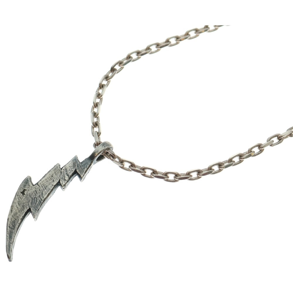 NO BRAND(ノーブランド) 【Leaf リーフ】サンダーウェーブ ペンダントトップ K18スパナチェーン ネックレス シルバー/ゴールド