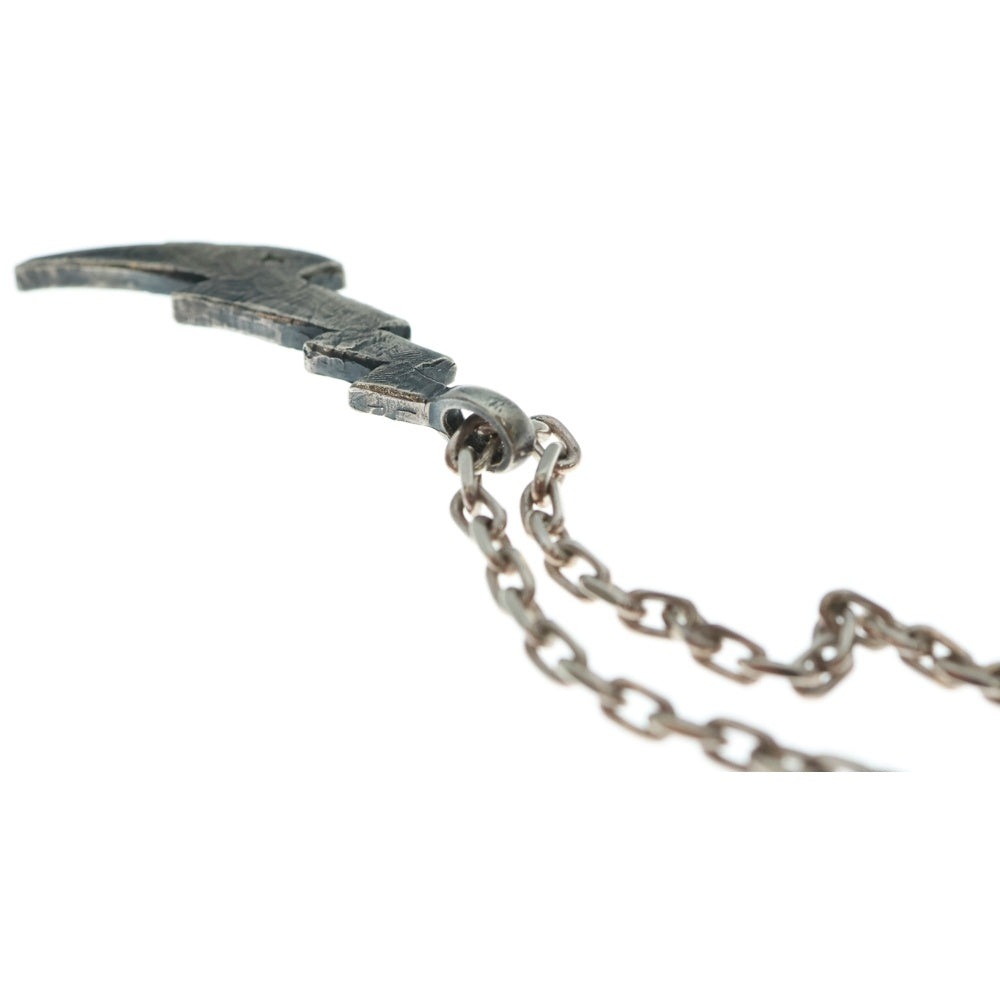 NO BRAND(ノーブランド) 【Leaf リーフ】サンダーウェーブ ペンダントトップ K18スパナチェーン ネックレス シルバー/ゴールド