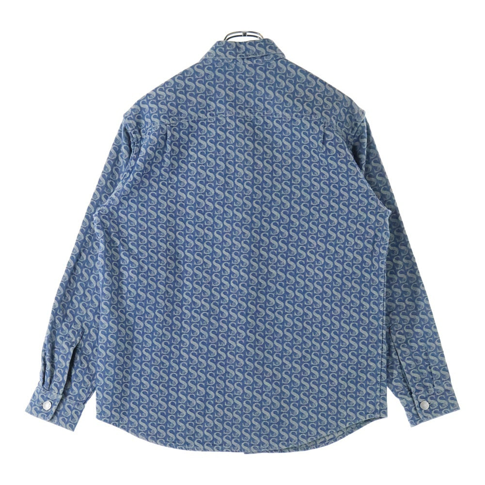 SUPREME(シュプリーム) 21AW Monogram Denim Shirt モノグラム 総柄 デニムジャケット インディゴ
