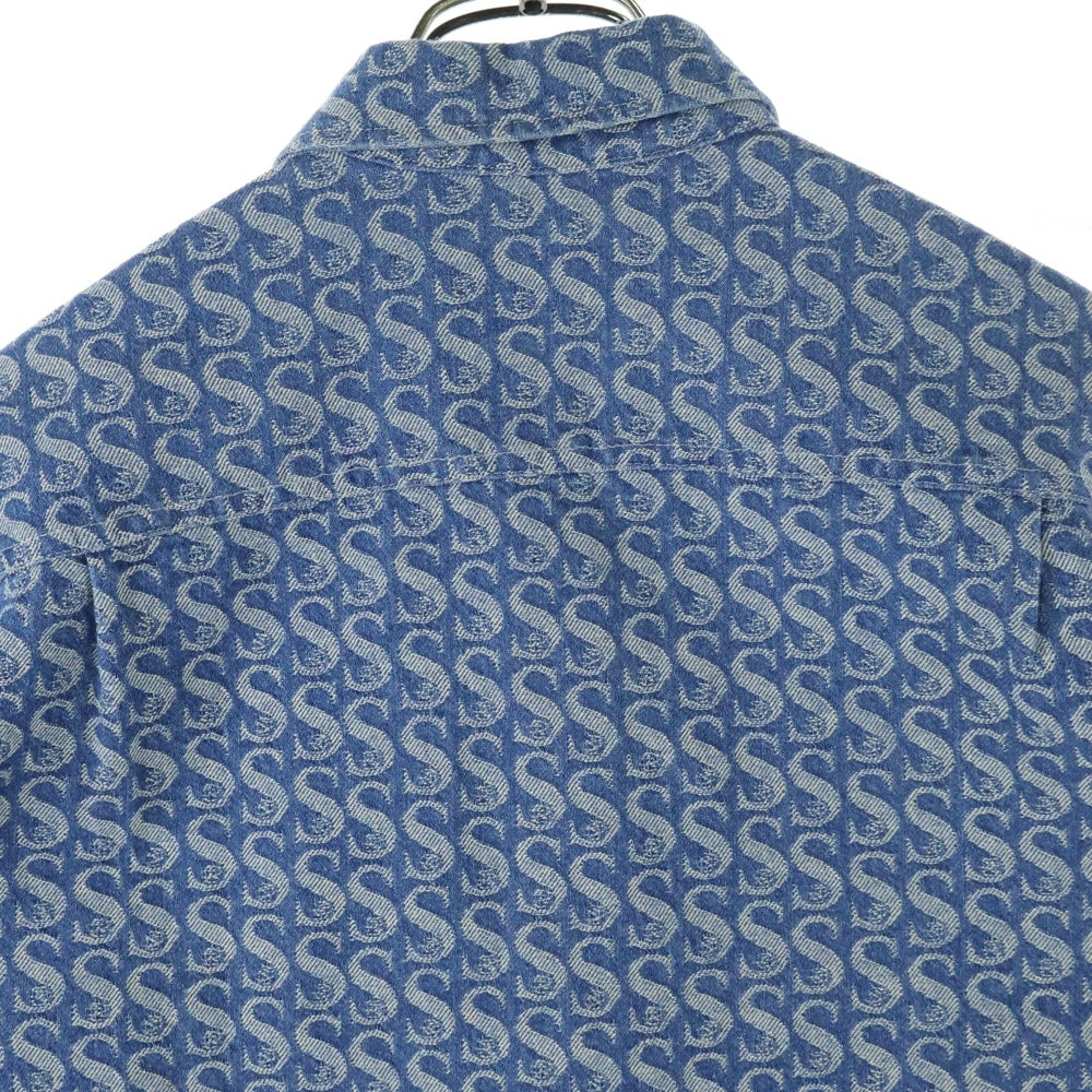 SUPREME(シュプリーム) 21AW Monogram Denim Shirt モノグラム 総柄 デニムジャケット インディゴ