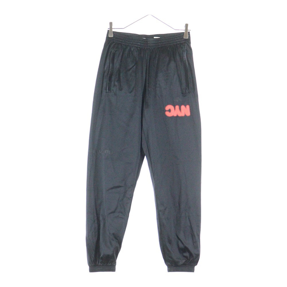 adidas(アディダス) × Alexander wang NYC Jogger Pants アレキサンダーワン ニューヨークロゴ ナイロン ジョガーパンツ ブラック FL6905