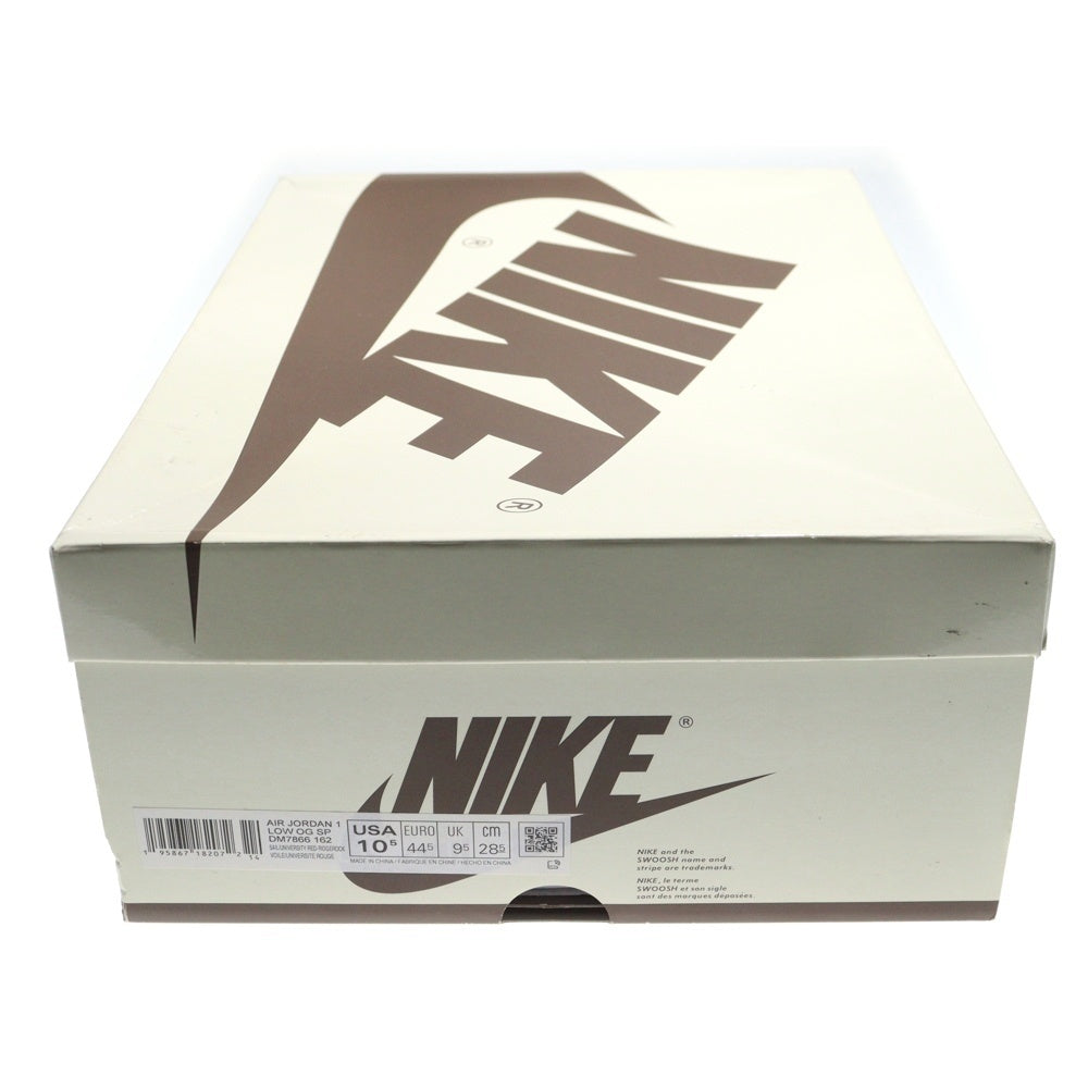 NIKE(ナイキ) ×TRAVIS SCOTT AIR JORDAN 1 LOW OG REVERSE MOCHA トラヴィススコット エアジョーダン1 ローカットスニーカー US10.5/28.5cm DM7866-162 ブラウン
