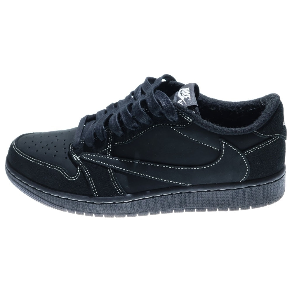 NIKE(ナイキ) ×TRAVIS SCOTT AIR JORDAN 1 LOW OG SP BLACK PHANTOM トラヴィススコット エアジョーダン1 ブラックファントム ローカットスニーカー US9/27cm DM7866-001